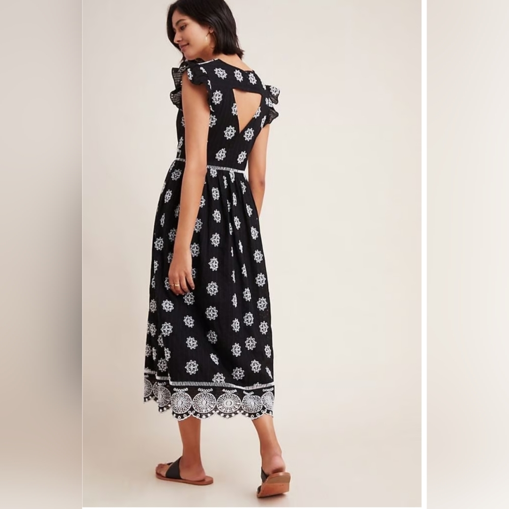 Ranna Gill Tomine Embroidered Dress